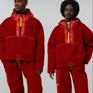 Canada Goose Pyer Moss CG Disk Anorak Pullover Jacket Red Rouge